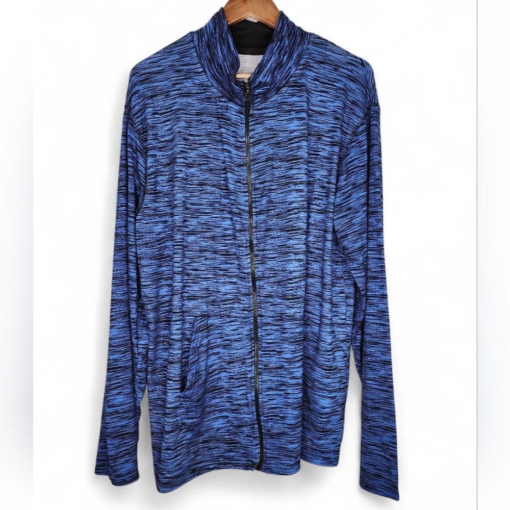 Game Time Full Zip Jacket in Blue and Black Size XL